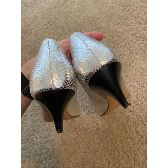ISABEL MARANT Poomi Metallic Pumps In Silver, Size EU 40 / US 9, MSRP $556 - Picture 8 of 10